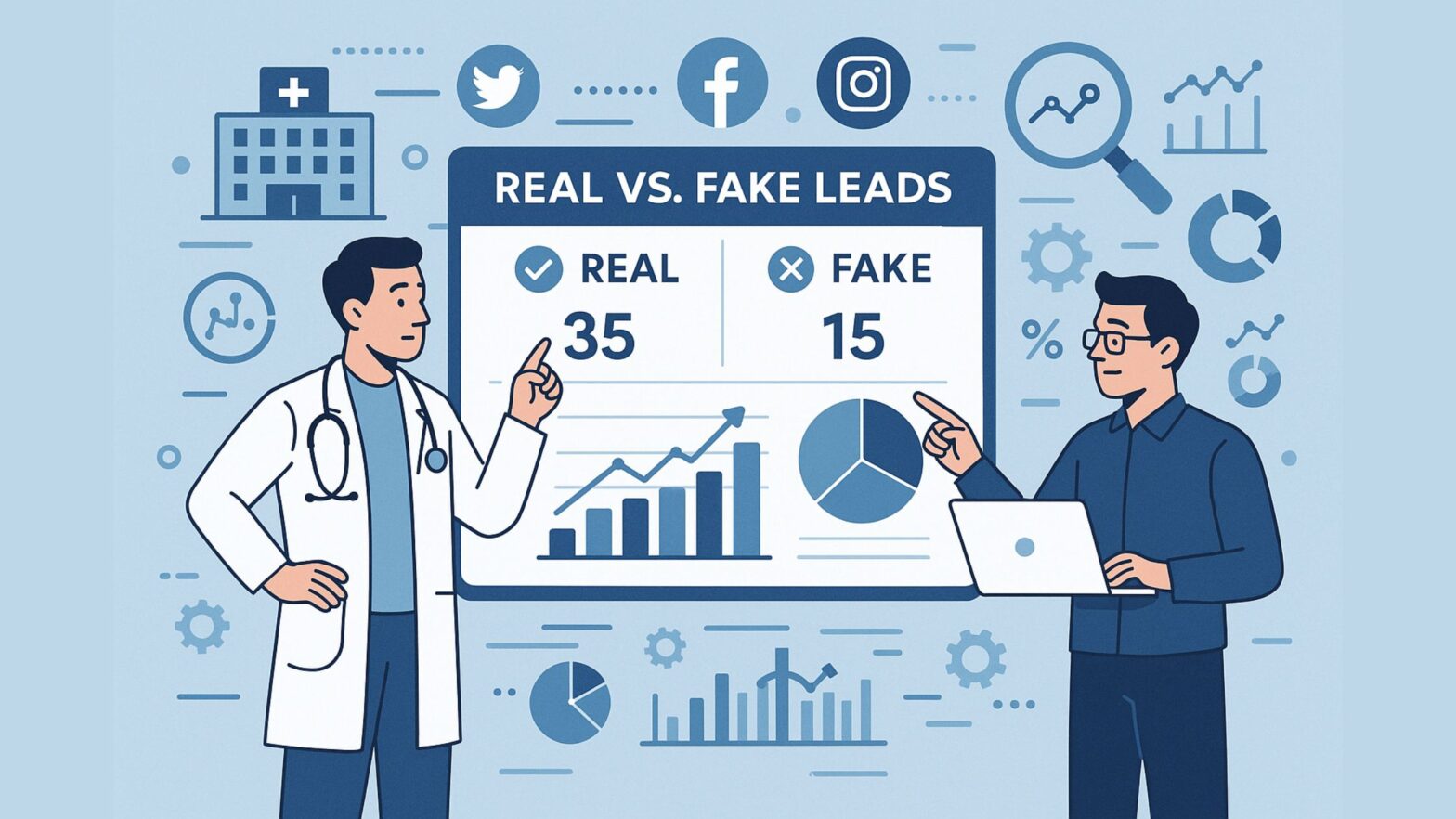 Real Lead vs Fake Leads of Social Media
